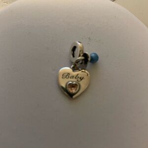 Baby bracelet charm, silver charm, women’s jewelry, charm bracelet, baby gift